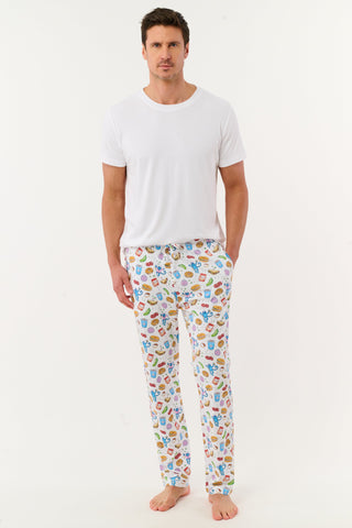 Roller Rabbit Blue Mens New York Nosh Troy Pajamas