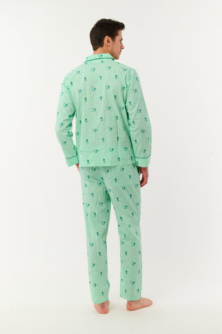 Roller Rabbit Green Mens Leo Gingham Loungewear
