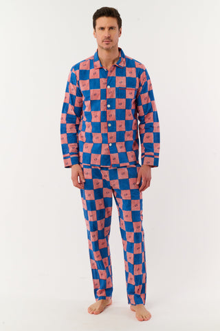 Roller Rabbit Navy Mens Moby Grand Prix Loungewear