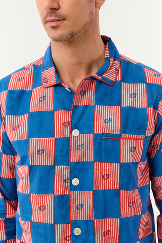 Roller Rabbit Navy Mens Moby Grand Prix Loungewear