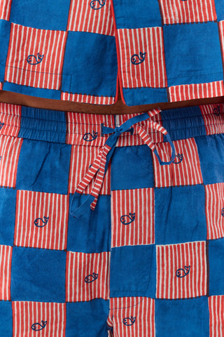 Roller Rabbit Navy Mens Moby Grand Prix Loungewear