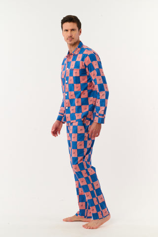 Roller Rabbit Navy Mens Moby Grand Prix Loungewear