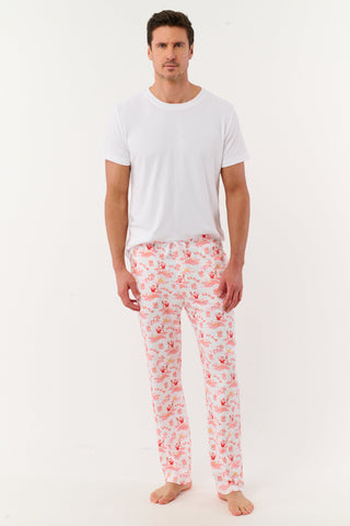 Roller Rabbit Red Mens Surfing Santa Troy Pajamas