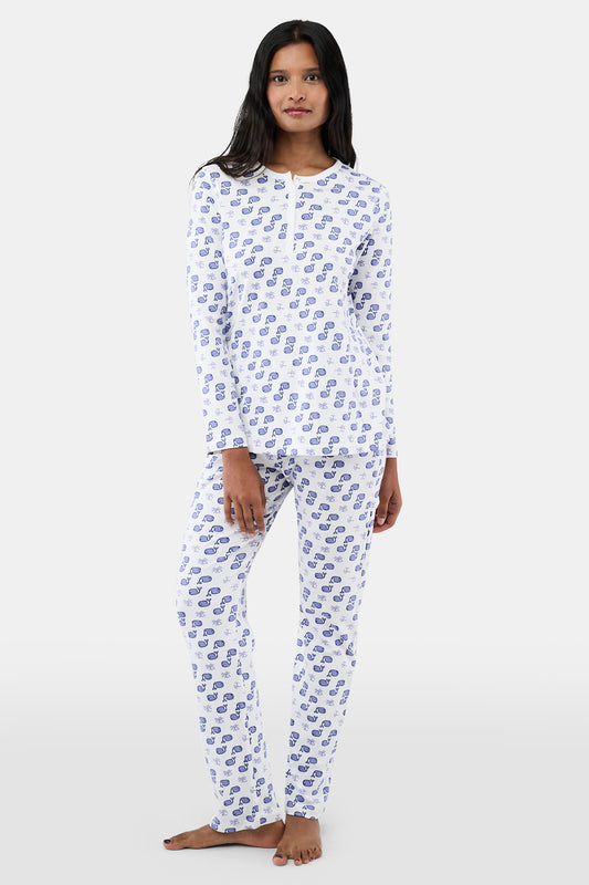 Roller Rabbit Blue Moby Pajamas view 1
