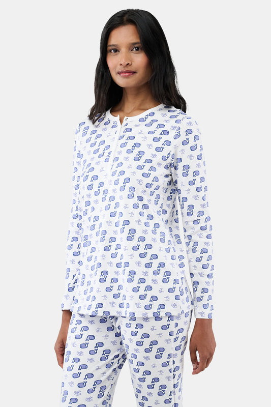 Roller Rabbit Blue Moby Pajamas view 2