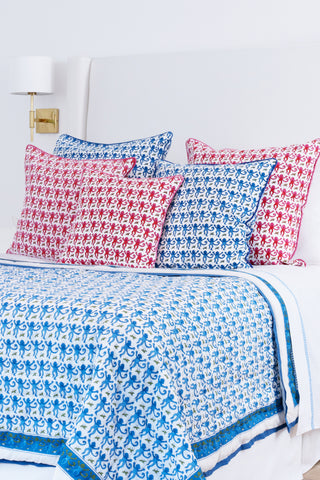 Roller Rabbit Blue Monkey Quilt