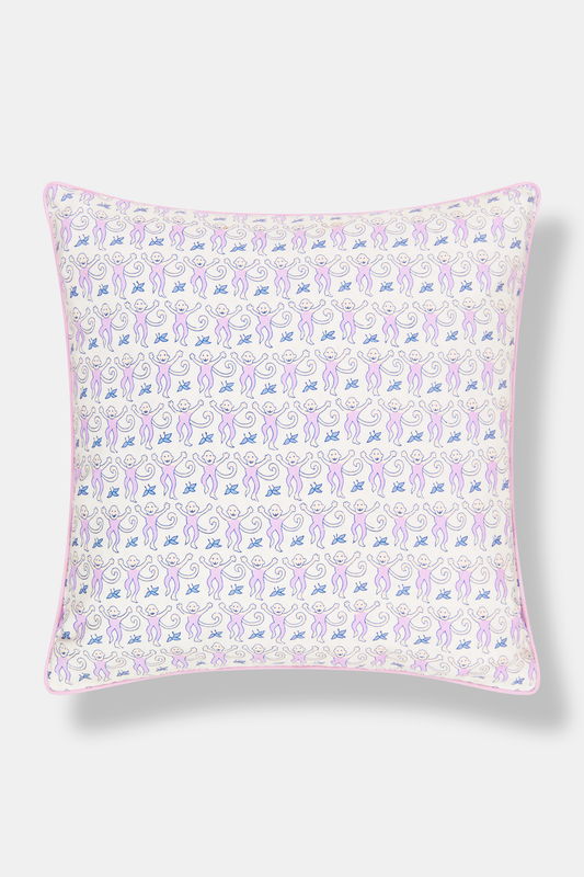 Roller Rabbit Lavender Monkey Decorative Pillow