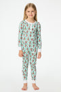 Roller Rabbit Kids Monkey Mas Mint Pajamas