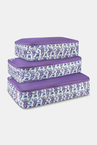 Roller Rabbit Lavender Monkey Packing Cubes