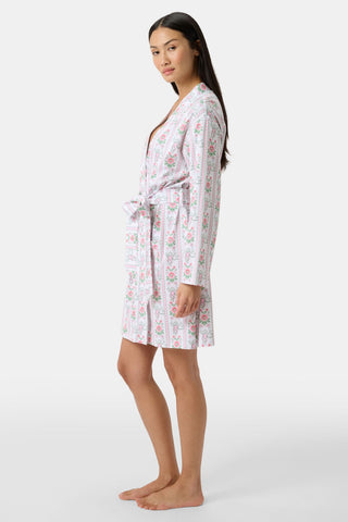 Roller Rabbit x Hill House Monkey Block Stripe Blake Robe