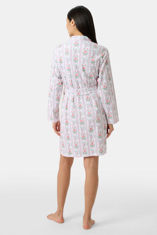 Roller Rabbit x Hill House Monkey Block Stripe Blake Robe