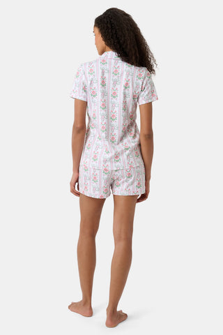 Roller Rabbit x Hill House Monkey Block Stripe Polo Pajamas