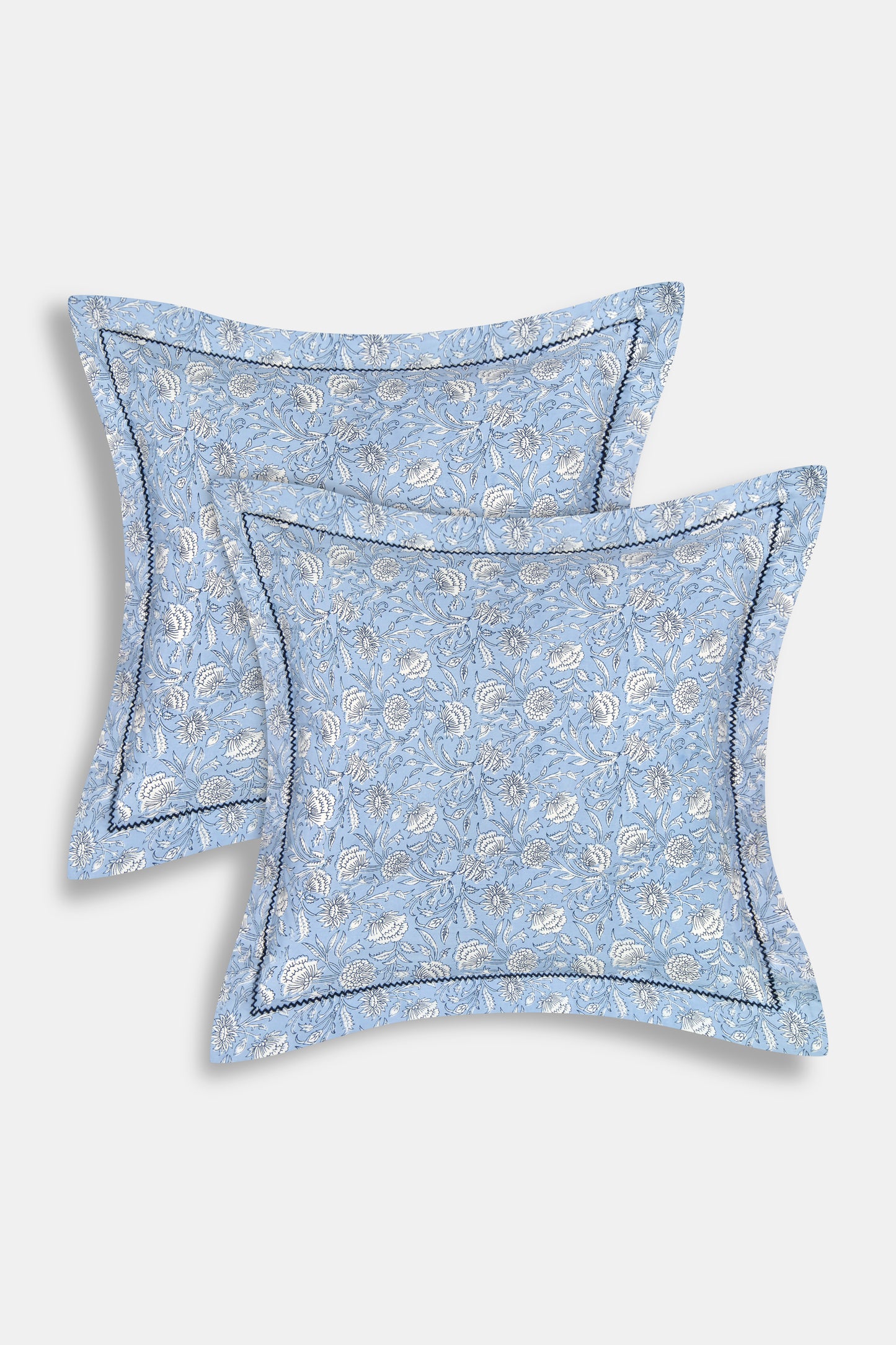 Roller Rabbit Morris Floral Pillowcase Set Blue