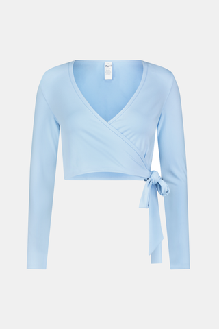 Roller Rabbit Ice Blue Morgan Wrap Top