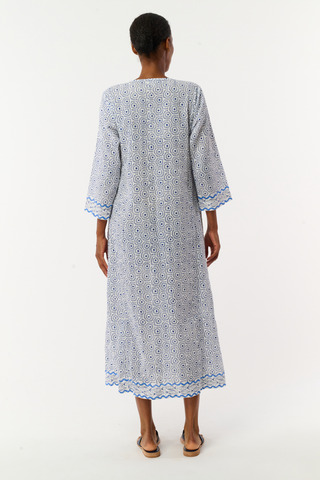 Naolin Fish Border Anu Long Kurta