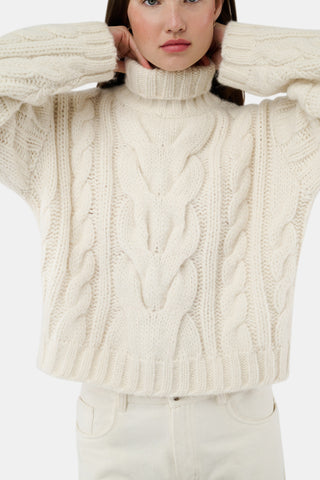 ROLLER RABBIT WHITE AND BURGUNDY NAOMI SWEATER