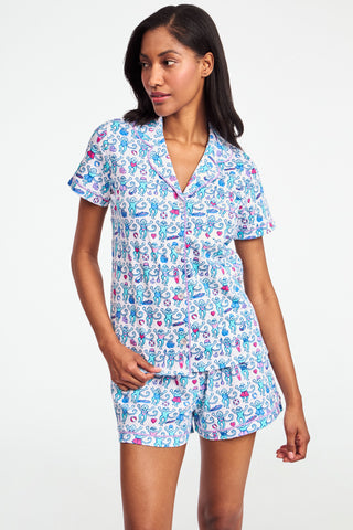 Newport Beach Monkey Polo Pajamas