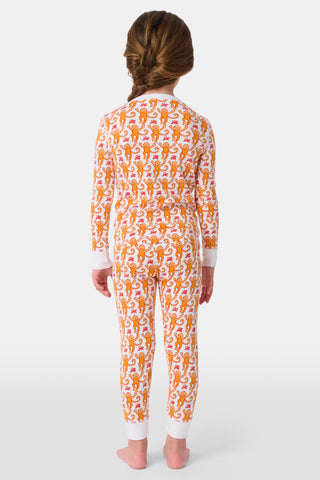 Roller Rabbit Orange Kids Monkey Pajamas