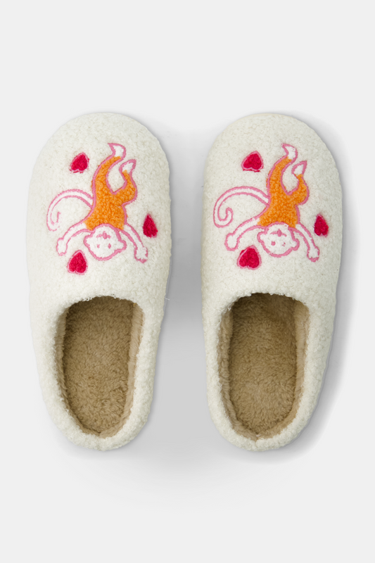 Monkey Fuzzy Slippers view 2