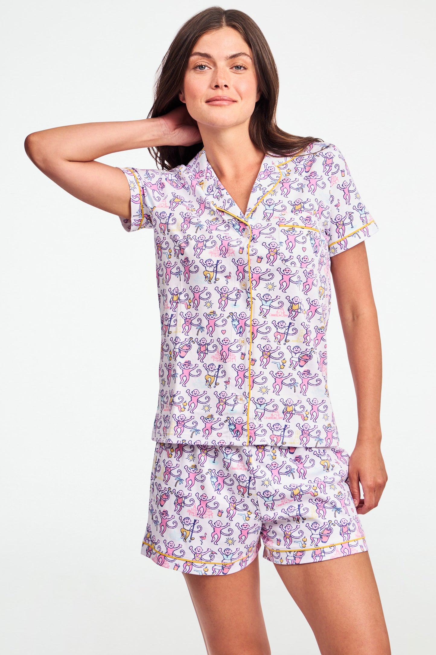 Palm Beach Monkey Polo Pajamas view 3