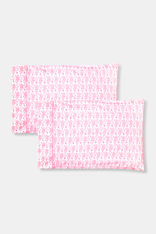 Roller Rabbit Pale Pink Lovely Monkey Pillowcase Set