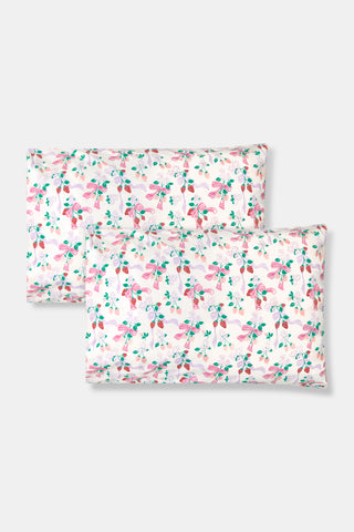 Roller Rabbit Pink Strawberry Bows Pillowcase Set