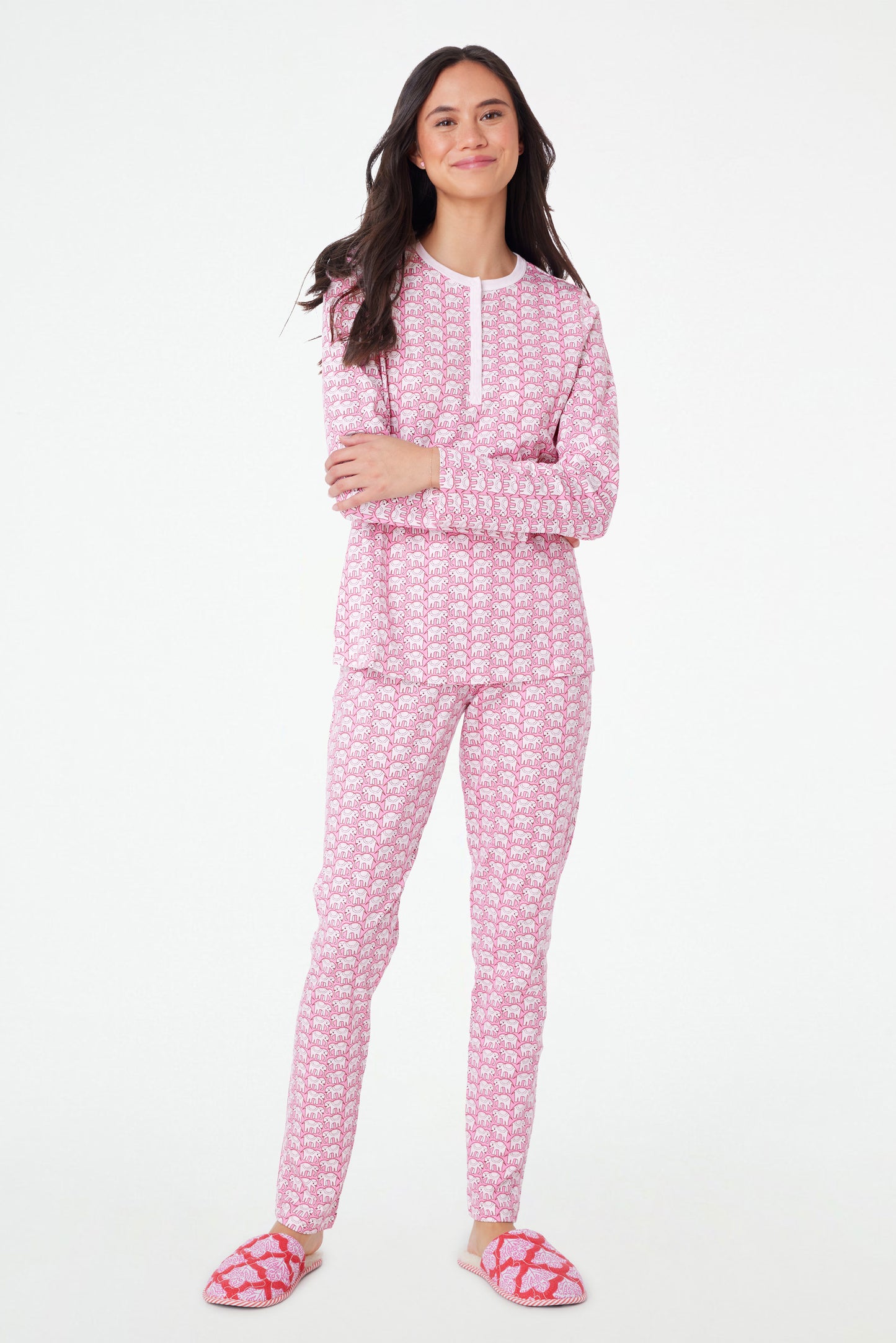 Roller Rabbit Pink Hathi Pajamas