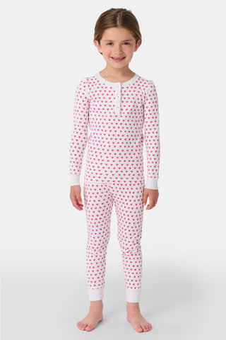 Roller Rabbit Pink Kids Hearts Pajamas