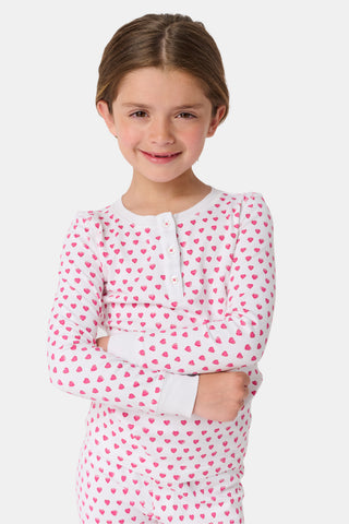 Roller Rabbit Pink Kids Hearts Pajamas
