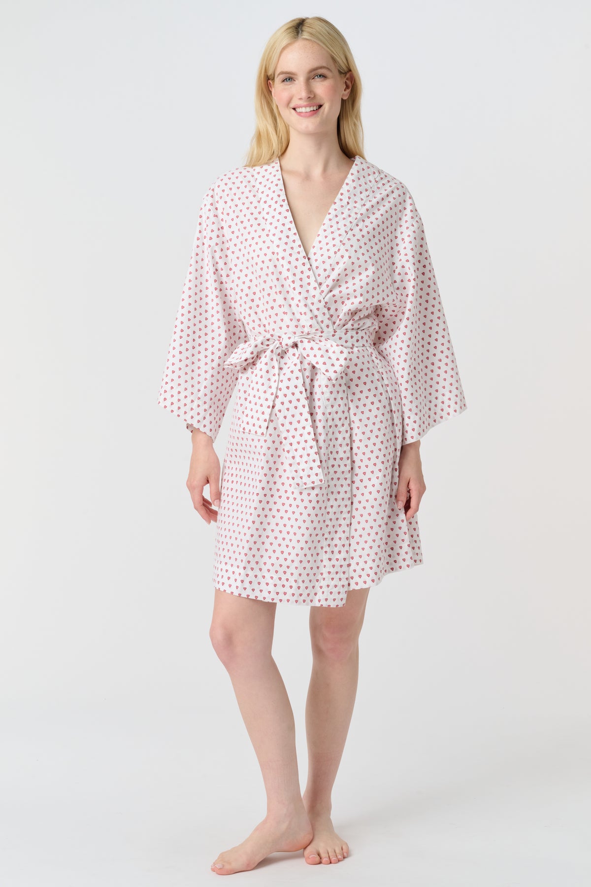 Roller Rabbit Disco Hearts Cosmo Robe, XS/S, Cotton