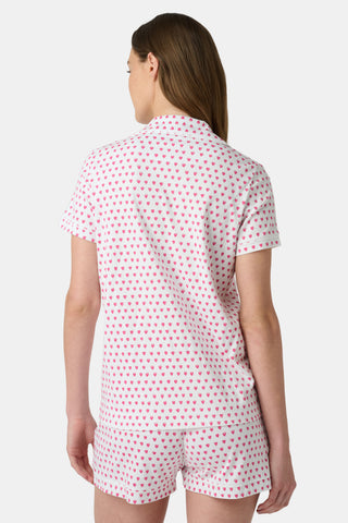 Roller Rabbit Pink Hearts Polo Pajamas