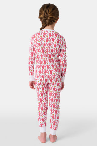 Roller Rabbit Pink Kids Monkey Pajamas