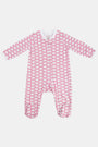 Roller Rabbit Pink Hathi Infant Footie Zipper Pajama