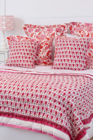 Roller Rabbit Pink Monkey Quilt