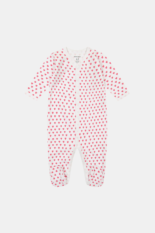 Infant Hearts Footie Pajamas
