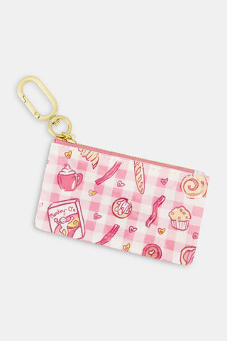 Roller Rabbit Pink Brunch Club Coin Pouch