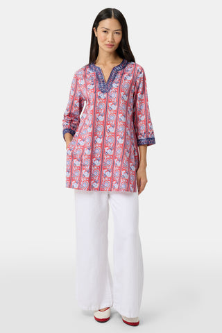 Roller Rabbit Red Provencal Stripe Casa Kurta
