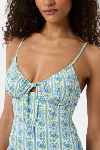 Roller Rabbit Blue Provencal Stripe Aurora One Piece