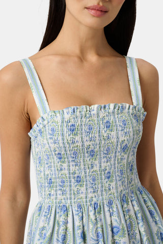 Roller Rabbit Blue Provencal Stripe Bristol Dress