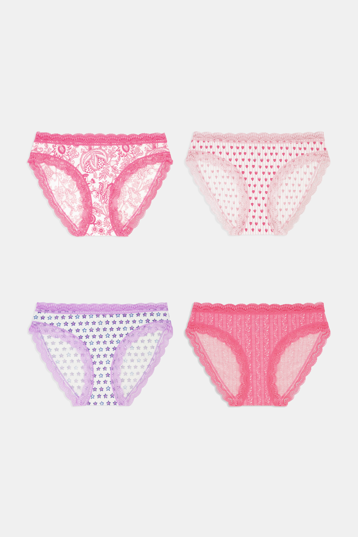 Lovely Stripe Mixed Bikini 4 Pack – Roller Rabbit