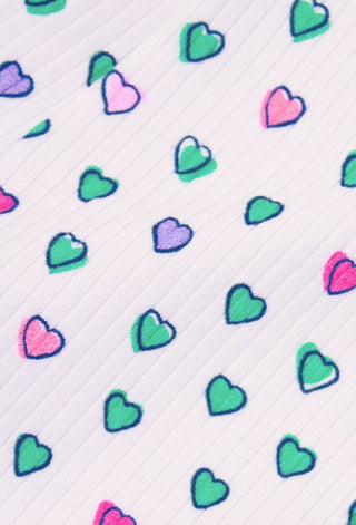 Pop Hearts Rib York Bralette