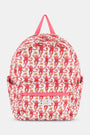 Roller Rabbit Pink Monkey Quilted Nylon Backpack