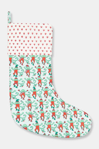 Monkey Mas Quilted Stocking