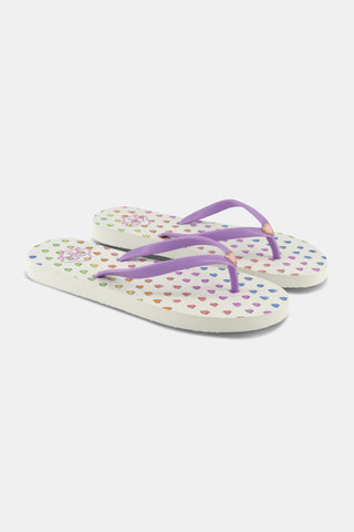 Disco Hearts Flip Flops