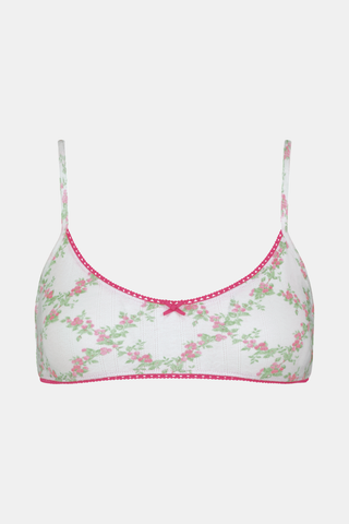 Roller Rabbit White Raspberry Garden Ana Scoop Bralette