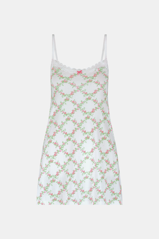Roller Rabbit White Raspberry Garden Pearl Slip Dress