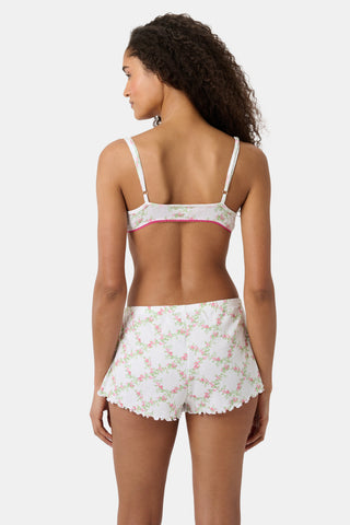 Roller Rabbit White Raspberry Garden Ana Scoop Bralette
