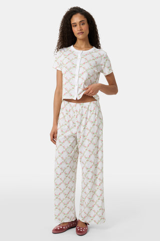 Roller Rabbit White Raspberry Garden Monroe Pant