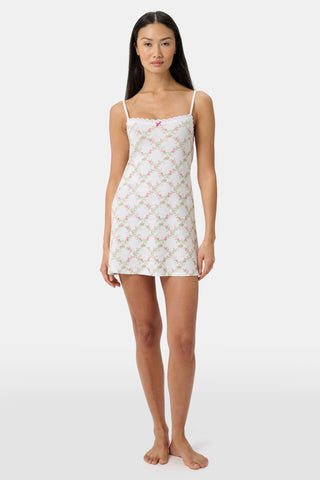 Roller Rabbit White Raspberry Garden Pearl Slip Dress