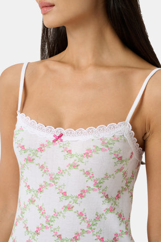 Roller Rabbit White Raspberry Garden Pearl Slip Dress